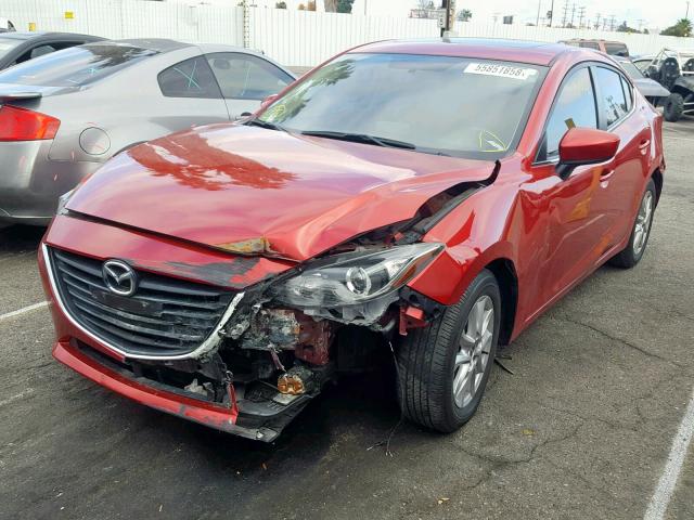 3MZBM1W70FM126515 - 2015 MAZDA 3 GRAND TO RED photo 2