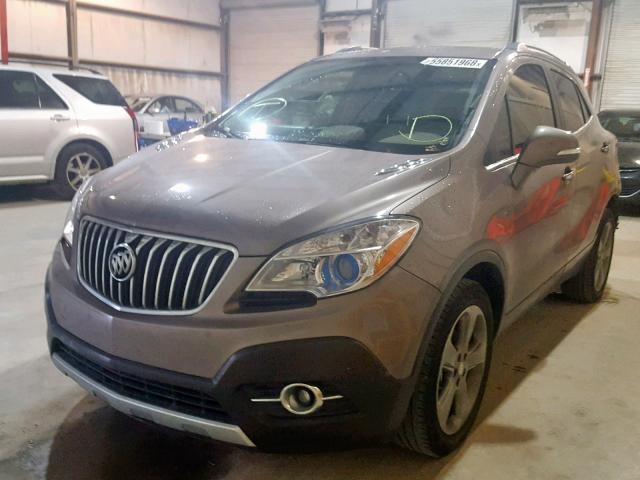 KL4CJCSB9EB782251 - 2014 BUICK ENCORE BROWN photo 2