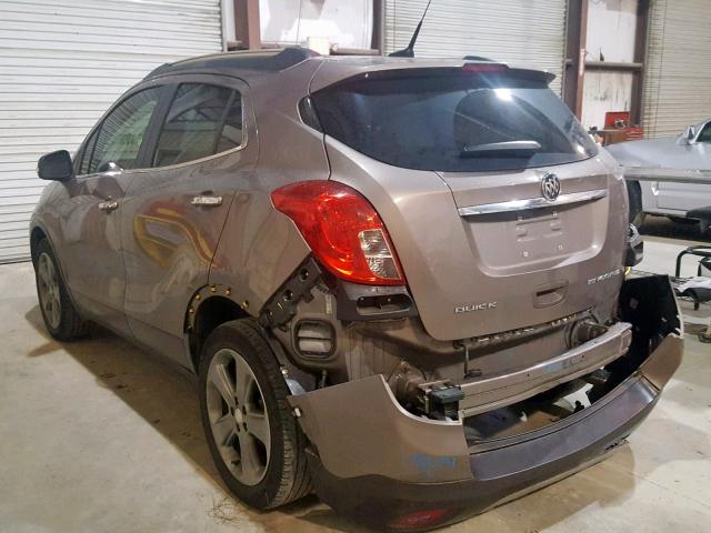 KL4CJCSB9EB782251 - 2014 BUICK ENCORE BROWN photo 3