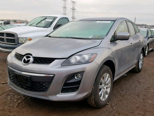 JM3ER2W55A0308476 - 2010 MAZDA CX-7 GRAY photo 2