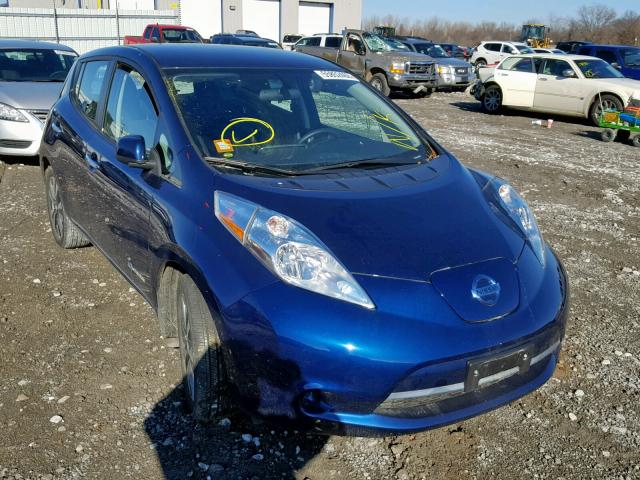 1N4BZ0CP5HC309664 - 2017 NISSAN LEAF S BLUE photo 1