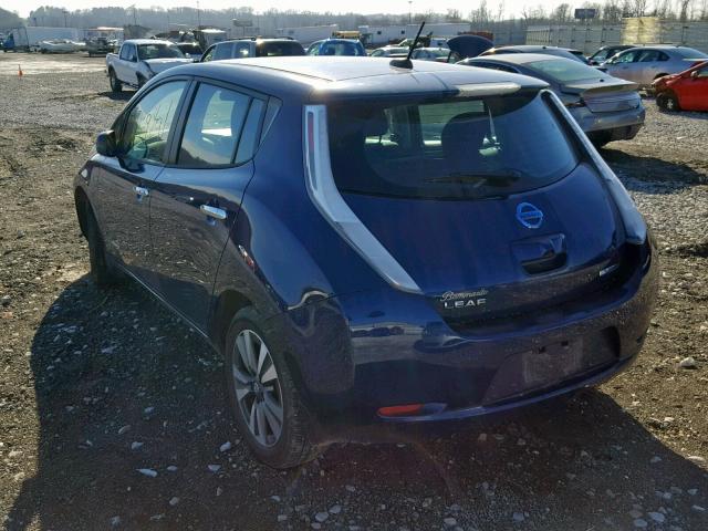 1N4BZ0CP5HC309664 - 2017 NISSAN LEAF S BLUE photo 3