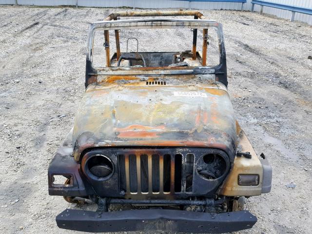 1J4FA29S16P725480 - 2006 JEEP WRANGLER / BURN photo 9