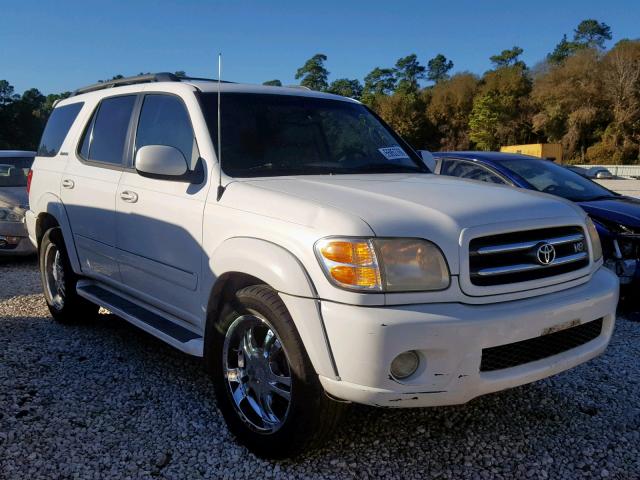 5TDZT38A94S226506 - 2004 TOYOTA SEQUOIA LI WHITE photo 1