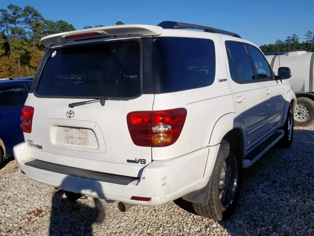 5TDZT38A94S226506 - 2004 TOYOTA SEQUOIA LI WHITE photo 4