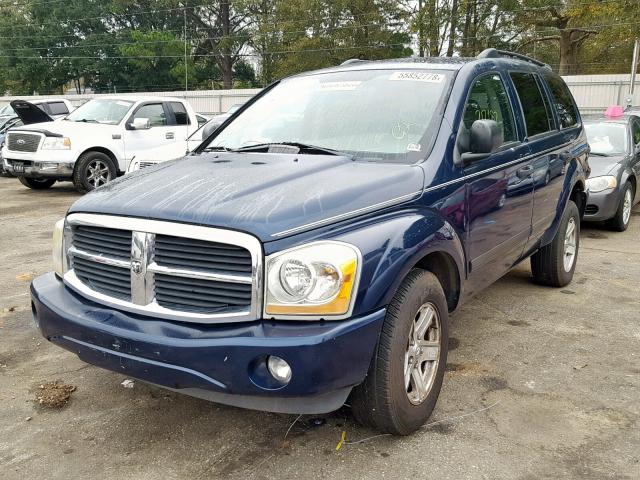 1D4HD48256F141000 - 2006 DODGE DURANGO SL BLUE photo 2