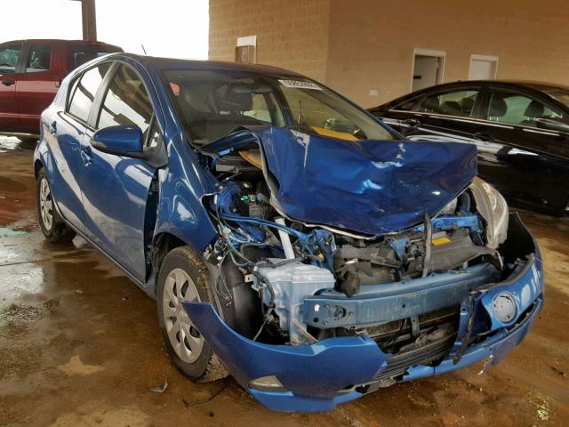 JTDKDTB39E1571106 - 2014 TOYOTA PRIUS C BLUE photo 1