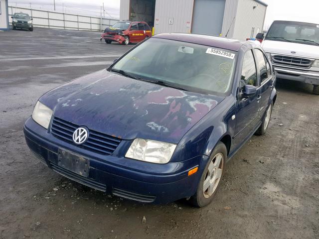 3VWSK69M02M049885 - 2002 VOLKSWAGEN JETTA GLS BLUE photo 2