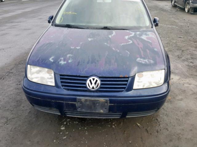 3VWSK69M02M049885 - 2002 VOLKSWAGEN JETTA GLS BLUE photo 9