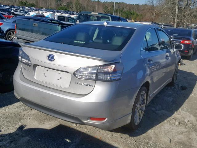 JTHBB1BA7A2026548 - 2010 LEXUS HS 250H GRAY photo 4