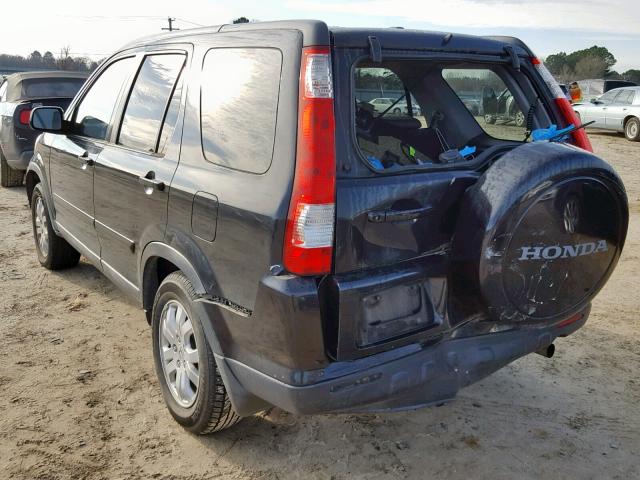 SHSRD78915U303023 - 2005 HONDA CR-V SE BLACK photo 3