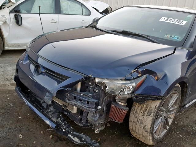 JTKJF5C76D3049435 - 2013 SCION TC 蓝色 照片 9