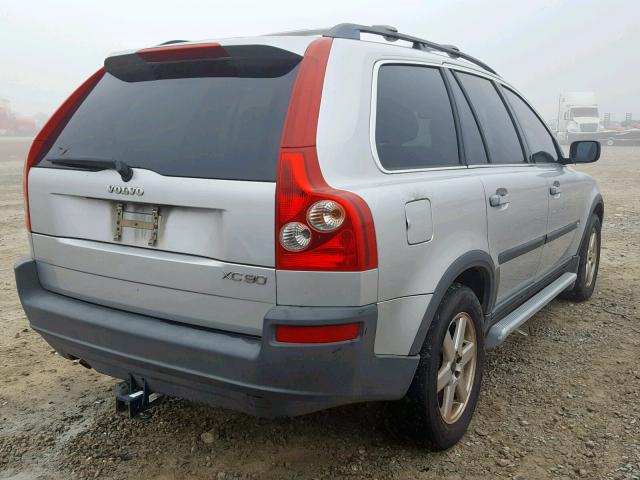 YV1CY59H531016943 - 2003 VOLVO XC90 SILVER photo 4