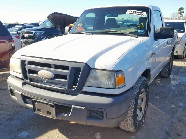 1FTYR10D47PA72886 - 2007 FORD RANGER WHITE photo 2