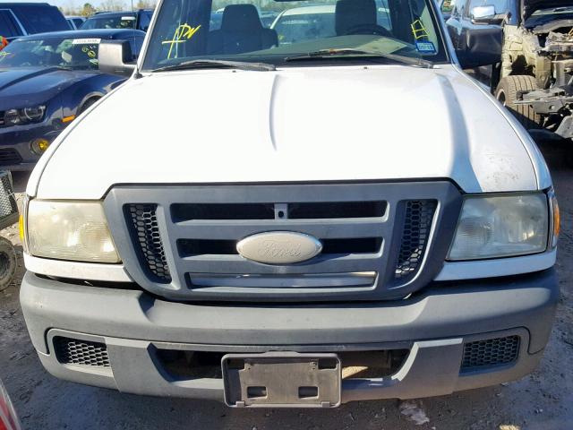 1FTYR10D47PA72886 - 2007 FORD RANGER WHITE photo 9