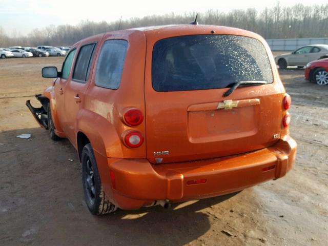 3GNDA23D98S601119 - 2008 CHEVROLET HHR LT ORANGE photo 3