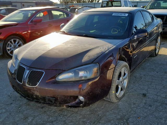 2G2WC58C061204778 - 2006 PONTIAC GRAND PRIX MAROON photo 2