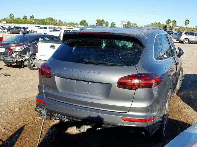 WP1AB2A21GLA93306 - 2016 PORSCHE CAYENNE S CHARCOAL photo 4