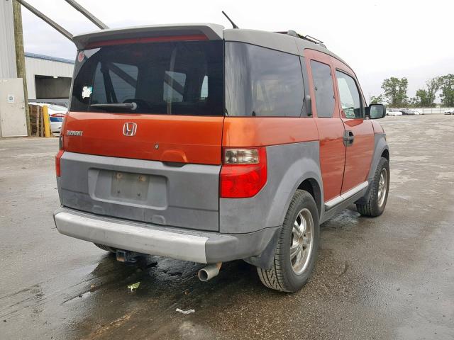 5J6YH27513L042652 - 2003 HONDA ELEMENT EX ORANGE photo 4