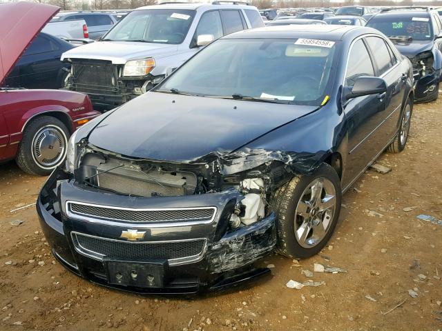 1G1ZC5EBXAF172842 - 2010 CHEVROLET MALIBU 1LT BLACK photo 2