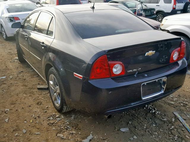 1G1ZC5EBXAF172842 - 2010 CHEVROLET MALIBU 1LT BLACK photo 3