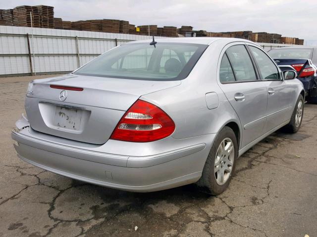 WDBUF65J73A161236 - 2003 MERCEDES-BENZ E 320 SILVER photo 4