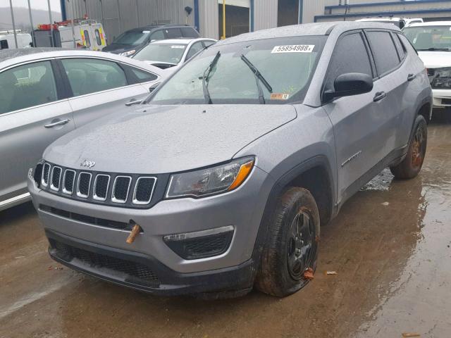 3C4NJDAB6JT442649 - 2018 JEEP COMPASS SP SILVER photo 2