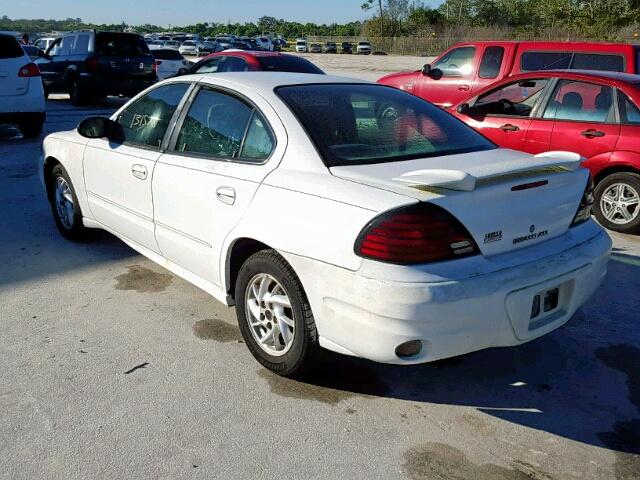 1G2NF52EX4M559696 - 2004 PONTIAC GRAND AM S WHITE photo 3