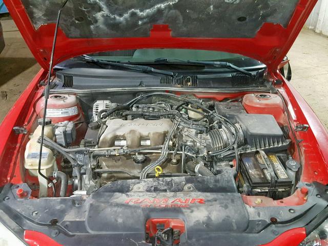 1G2NW52E12C265641 - 2002 PONTIAC GRAND AM G RED photo 7