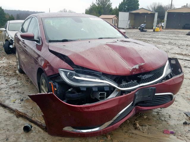 1C3CCCAB8FN619287 - 2015 CHRYSLER 200 LIMITE RED photo 1