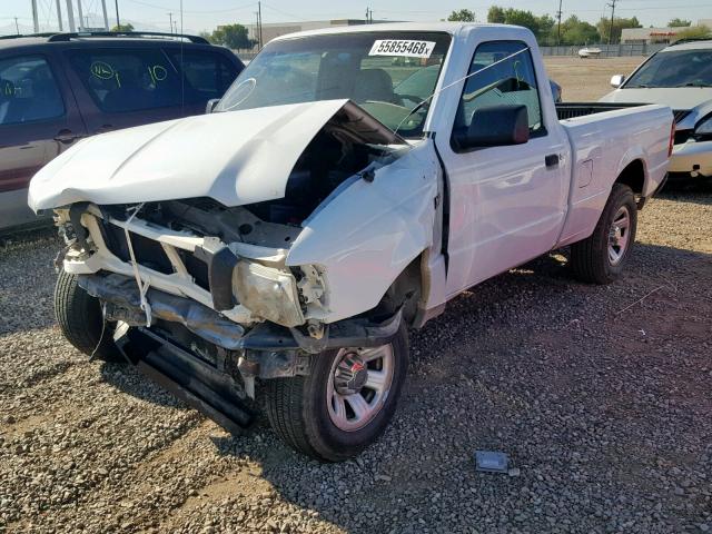 1FTYR10D69PA23417 - 2009 FORD RANGER WHITE photo 2