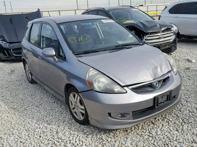 JHMGD38607S056403 - 2007 HONDA FIT S SILVER photo 1