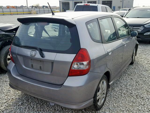 JHMGD38607S056403 - 2007 HONDA FIT S 银色 照片 4