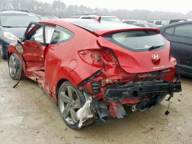 KMHTC6AE6FU233637 - 2015 HYUNDAI VELOSTER T RED photo 3