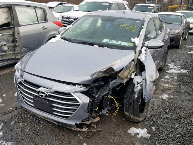 5NPD84LF6HH004067 - 2017 HYUNDAI ELANTRA GRAY photo 2