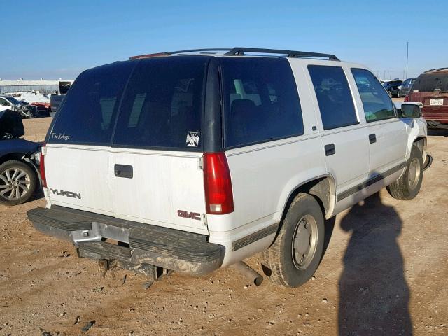 1GKEC13R0WJ701092 - 1998 GMC YUKON WHITE photo 4