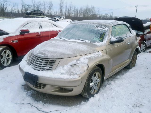 3C3EY55E25T283421 - 2005 CHRYSLER PT CRUISER TAN photo 2