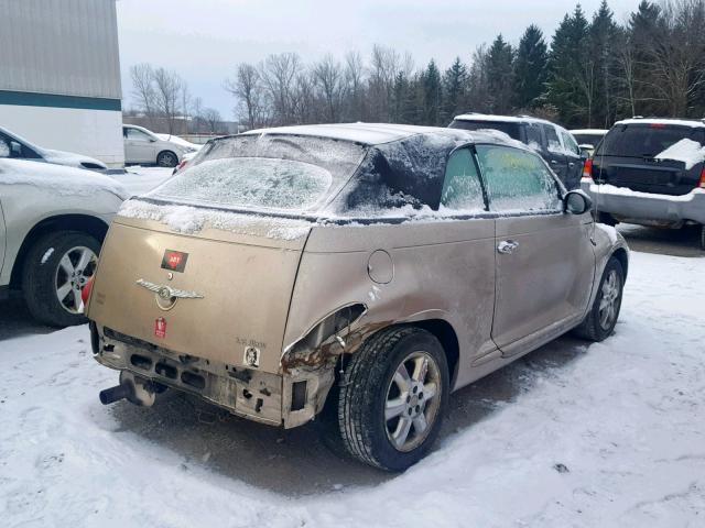 3C3EY55E25T283421 - 2005 CHRYSLER PT CRUISER TAN photo 4