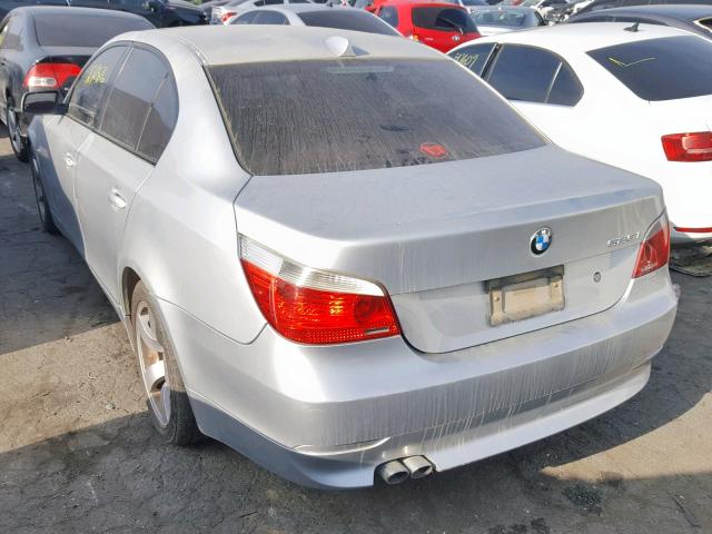 WBANE53586CK79455 - 2006 BMW 525 I SILVER photo 3