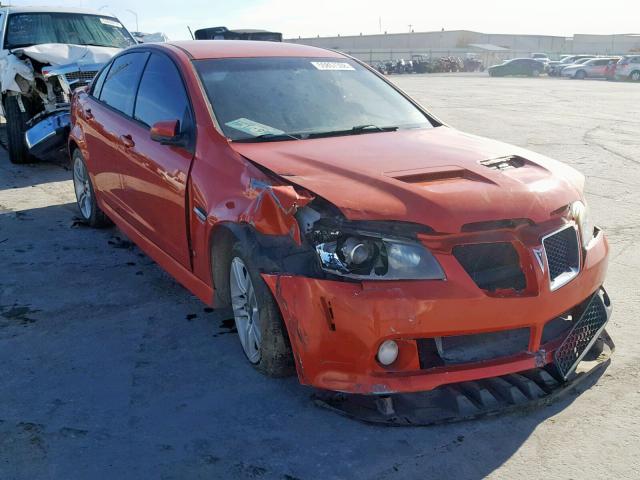 6G2ER57758L133687 - 2008 PONTIAC G8 ORANGE photo 1