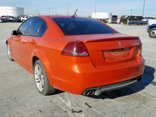 6G2ER57758L133687 - 2008 PONTIAC G8 ORANGE photo 3