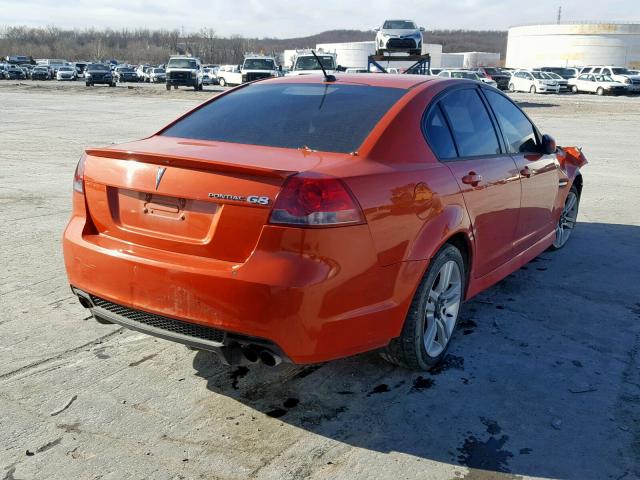 6G2ER57758L133687 - 2008 PONTIAC G8 ORANGE photo 4