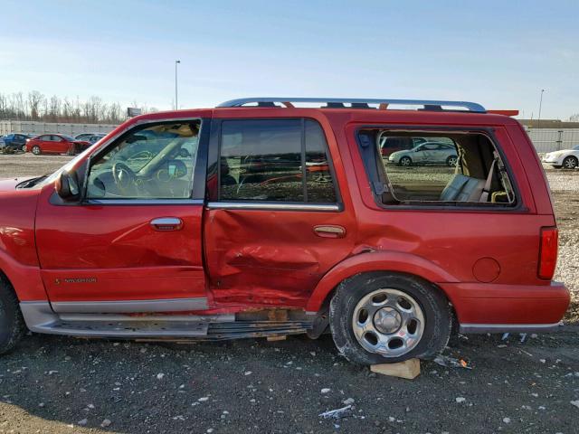 5LMFU28A6YLJ19584 - 2000 LINCOLN NAVIGATOR 红色 照片 9