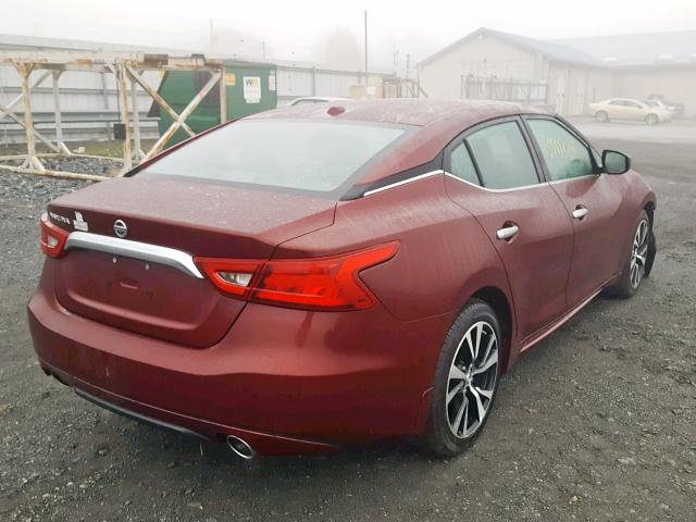 1N4AA6AP6JC366101 - 2018 NISSAN MAXIMA 3.5 RED photo 4