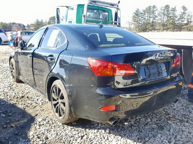 JTHCK262975014664 - 2007 LEXUS IS 250 BLACK photo 3