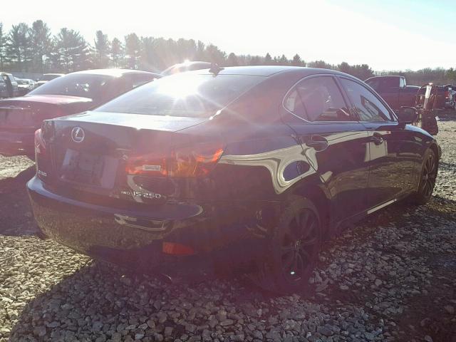 JTHCK262975014664 - 2007 LEXUS IS 250 BLACK photo 4