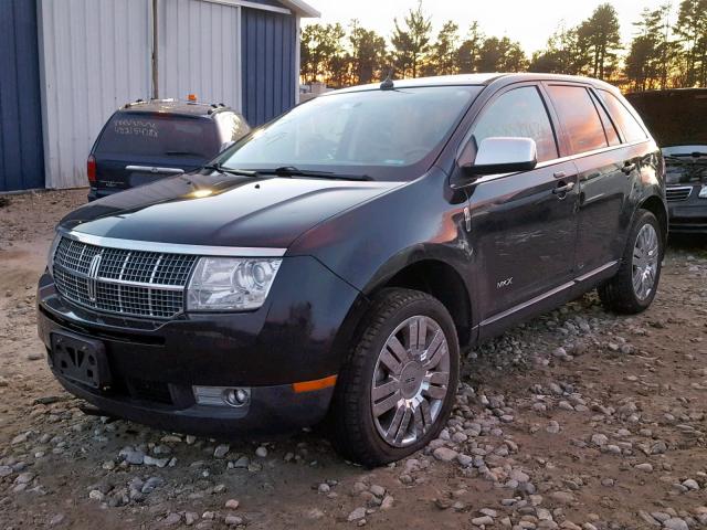 2LMDU88C68BJ11052 - 2008 LINCOLN MKX BLACK photo 2