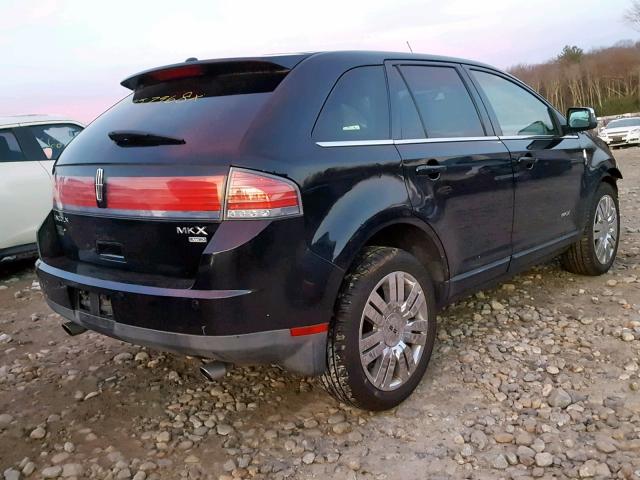 2LMDU88C68BJ11052 - 2008 LINCOLN MKX BLACK photo 4