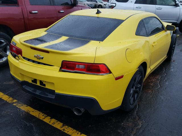 2G1FB1E3XF9258353 - 2015 CHEVROLET CAMARO LS YELLOW photo 4