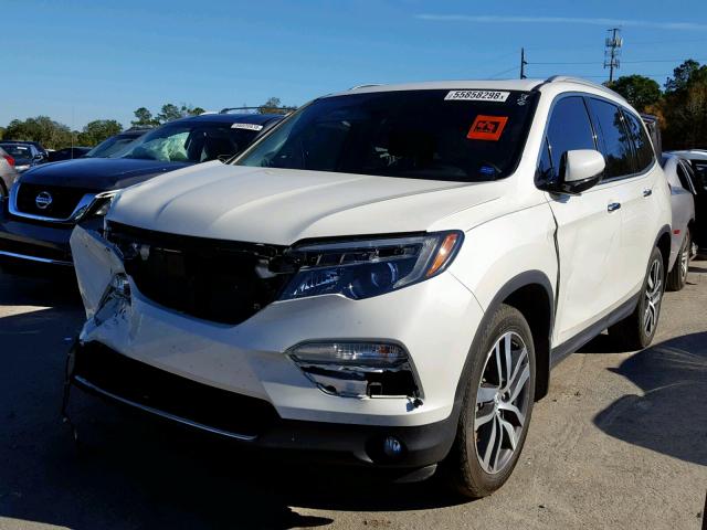 5FNYF6H03HB060702 - 2017 HONDA PILOT ELIT WHITE photo 2